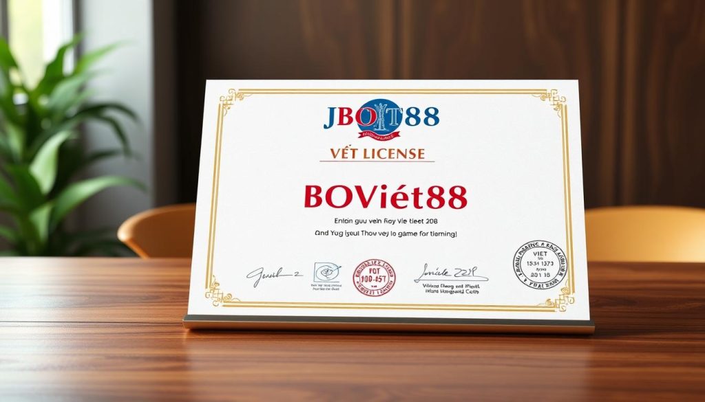 giấy phép gaming JBOViet88