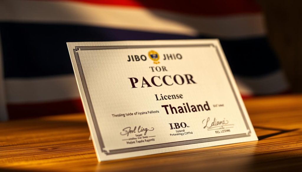 giấy phép PAGCOR JBO Thailand